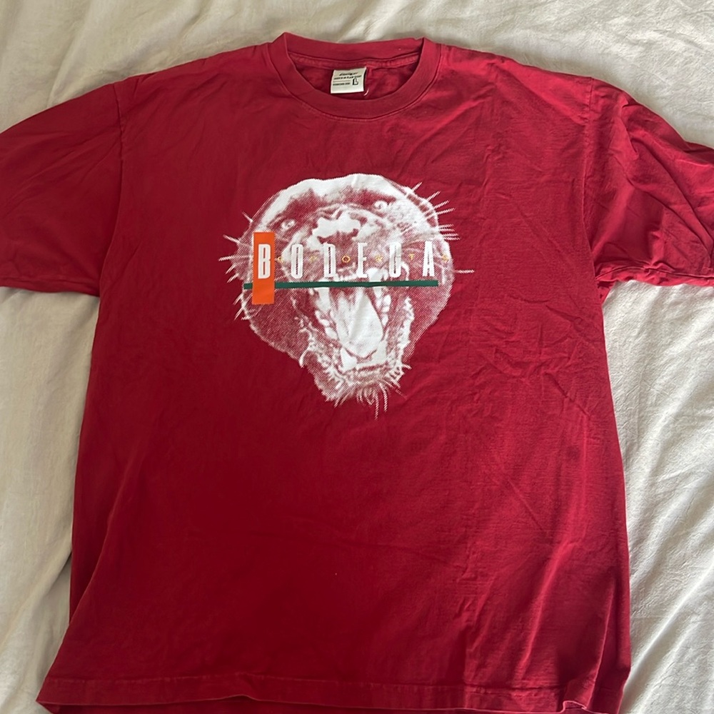 Bodega Red Tshirt Size Large